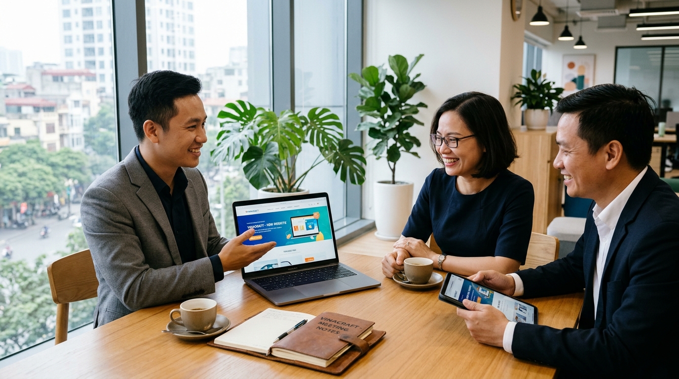 Tư Vấn Trực Tiếp 1-1 Dịch Vụ Nâng Cấp Website Ở Quận Hoàng Mai - Bảo Sơn Chuyên viên Truyền thông Bảo Sơn tư vấn và bàn giao dự án dịch vụ nâng cấp website ở Hoàng Mai trực tiếp 1-1 cùng ban lãnh đạo doanh nghiệp