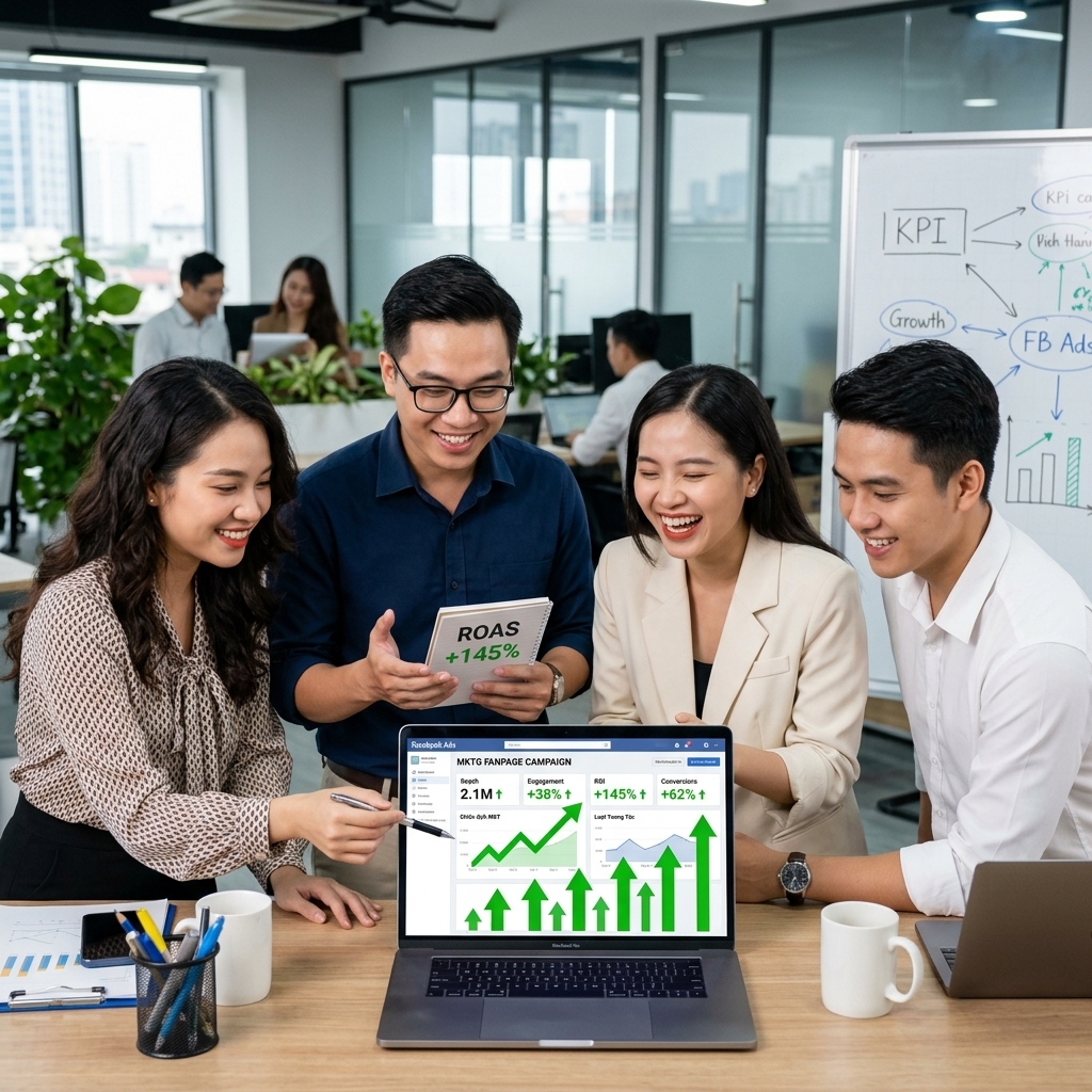 Đội ngũ Marketing chuyên nghiệp giúp tăng trưởng