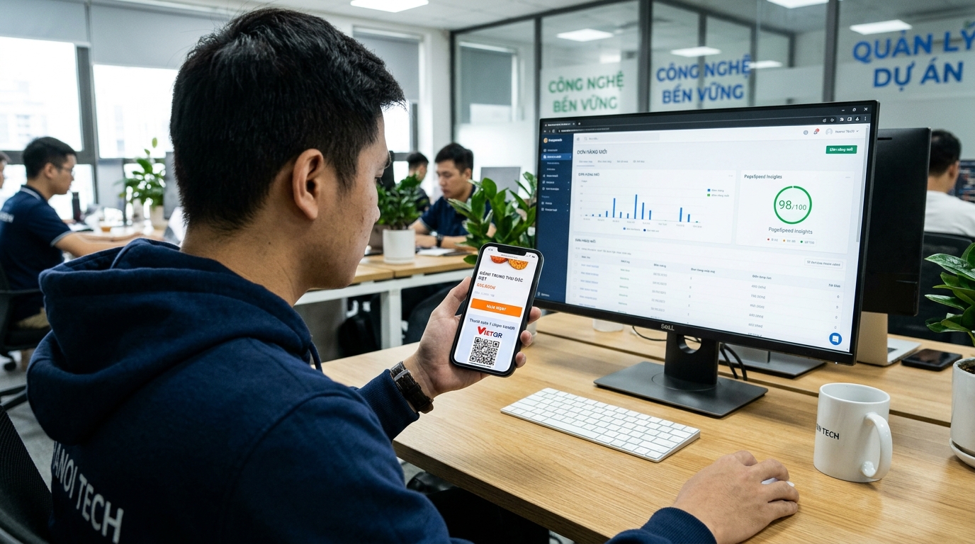 Kỹ sư Truyền thông Bảo Sơn kiểm thử luồng giỏ hàng 1 chạm trên di động và tốc độ tải trang cho website bán hàng online Kỹ sư Truyền thông Bảo Sơn kiểm thử luồng giỏ hàng 1 chạm trên di động và tốc độ tải trang cho website bán hàng online