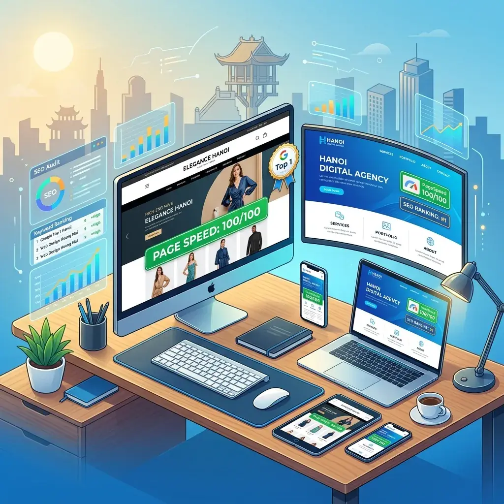 Dịch vụ thiết kế web chuẩn SEO tại Hoàng Mai chuyên nghiệp uy tín