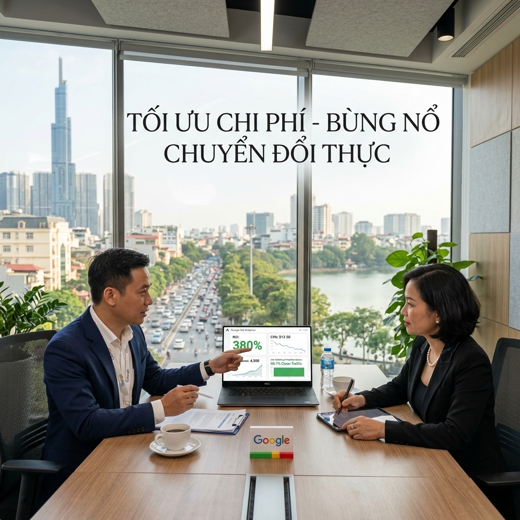 Tối Ưu Chi Phí - Bùng Nổ Chuyển Đổi Thực Google Ads Chiến lược tối ưu chi phí CPA và tăng tỷ lệ chuyển đổi đơn hàng thực tế từ Google Ads